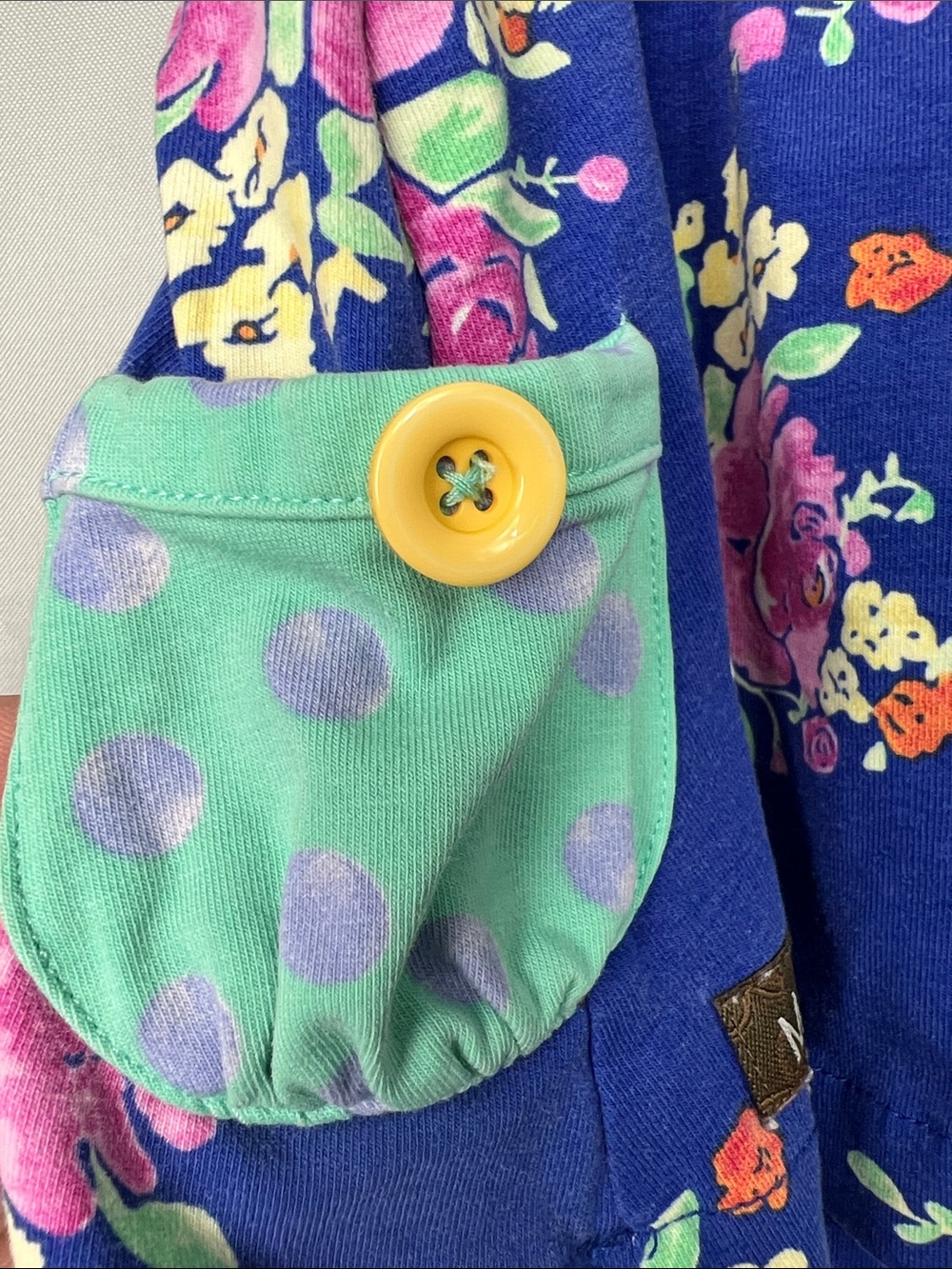 Matilda Jane Monkey in the Middle blue and pink floral knit dress size 3-6 month - Picture 10 of 12